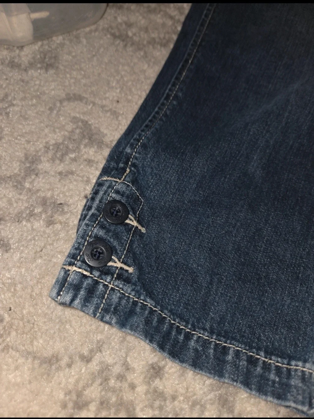 GAP Kids Dark Blue Denim Jeans with Button Hem